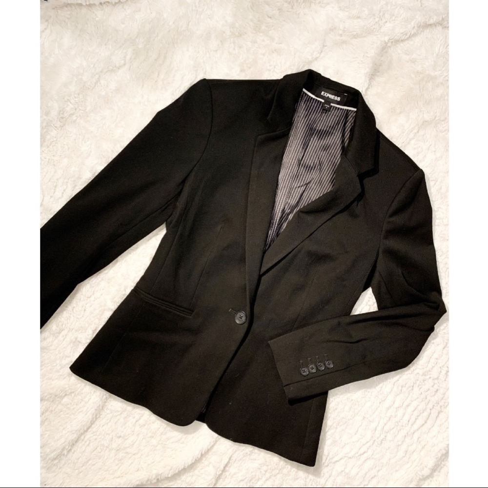 Black Structured Express Blazer